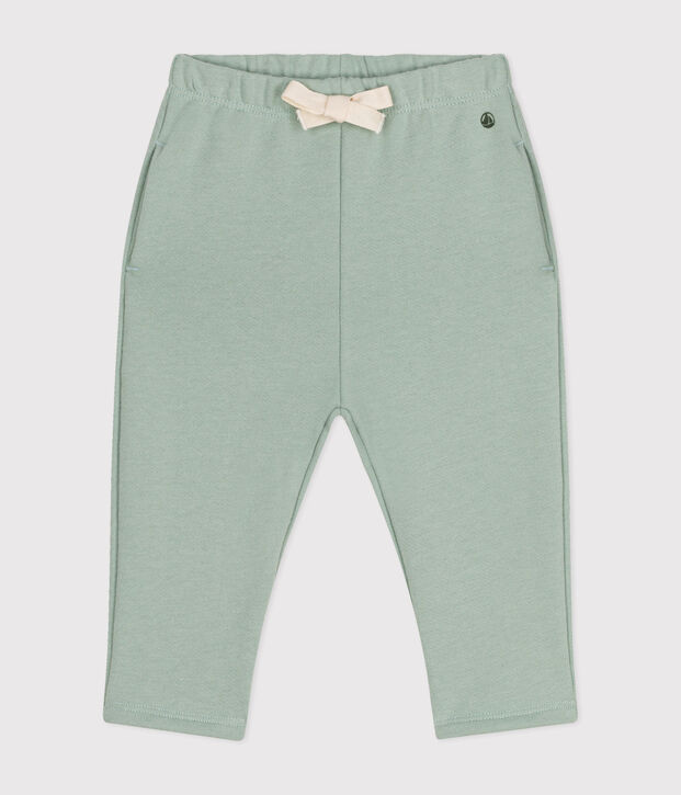 Pantalon en molleton b&eacute;b&eacute; vert