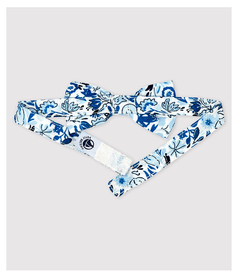 N&oelig;ud papillon imprim&eacute; b&eacute;b&eacute; gar&ccedil;on blanc MARSHMALLOW/blanc MULTICO