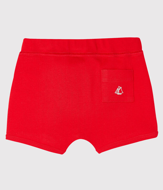 Short b&eacute;b&eacute; mixte uni rouge