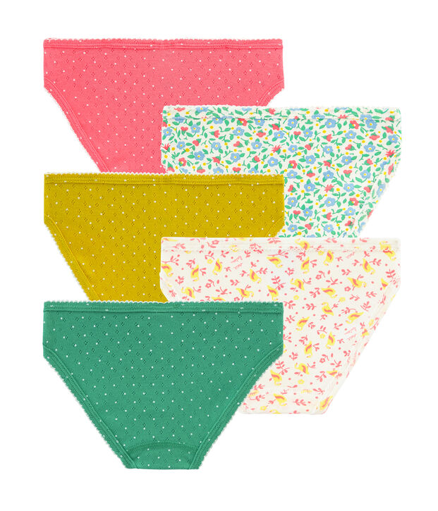 Lot de 5 culottes petite fille multicouleur