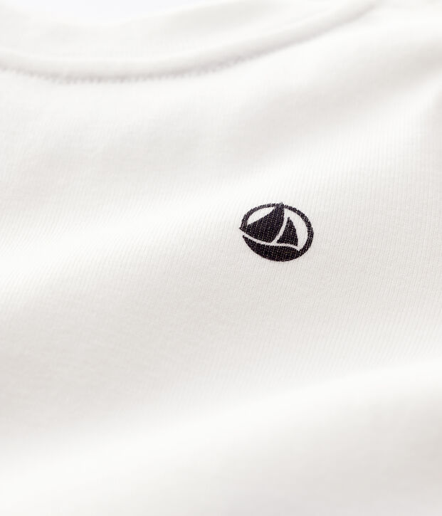 Tee-shirt en coton b&eacute;b&eacute; blanc