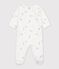 Pyjama b&eacute;b&eacute; en velours imprim&eacute; dragons blanc/multicouleur