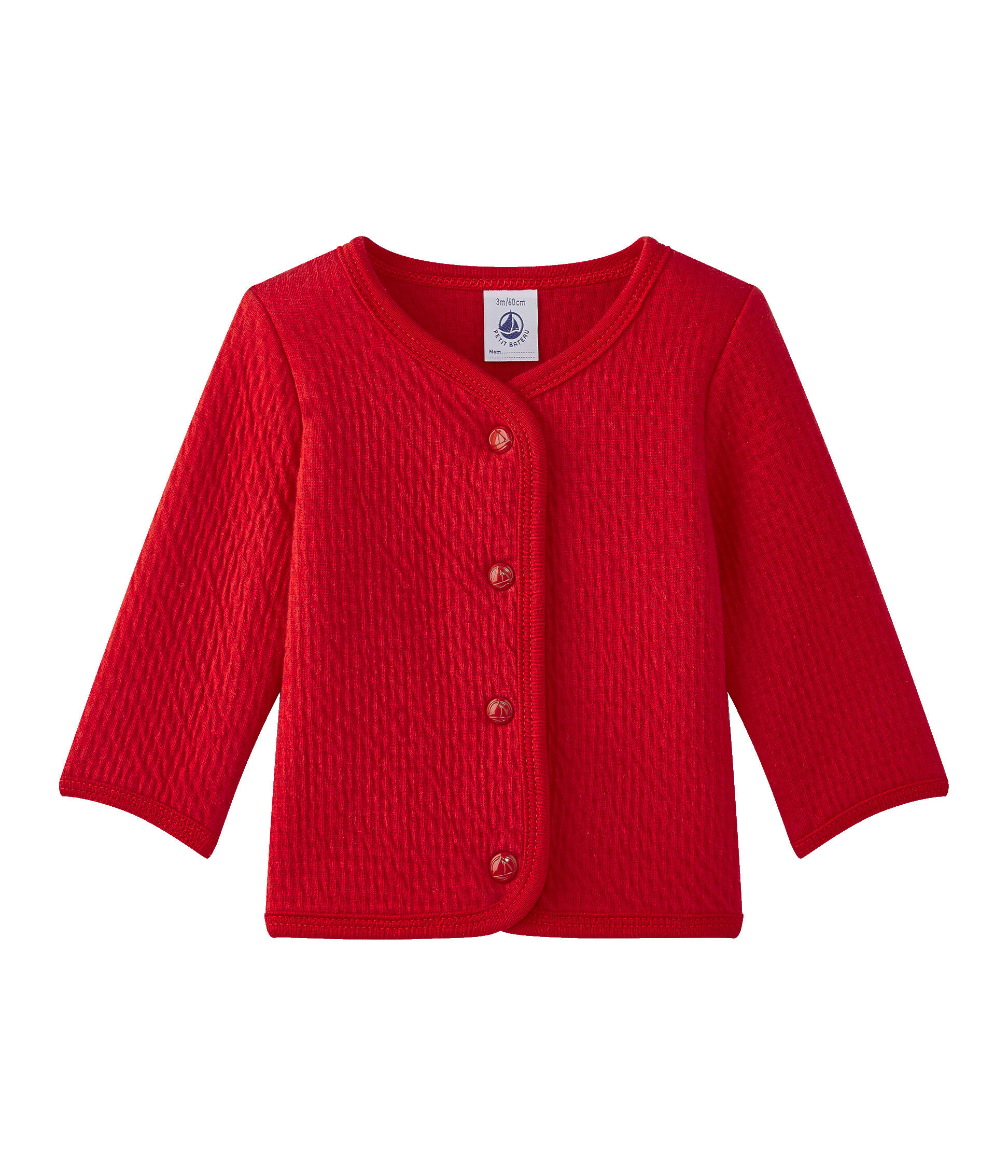 Petit Bateau Cardigan Fille - 100% Coton - Marque Française Depuis 1893