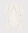 Bodyjama sans pieds en coton bébé blanc MARSHMALLOW/blanc MULTICO