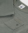 Tee-shirt manches longues en jersey flammé bébé vert THUYA