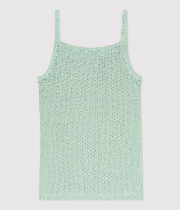 Chemise &agrave; bretelles L'ICONIQUE en coton Femme vert