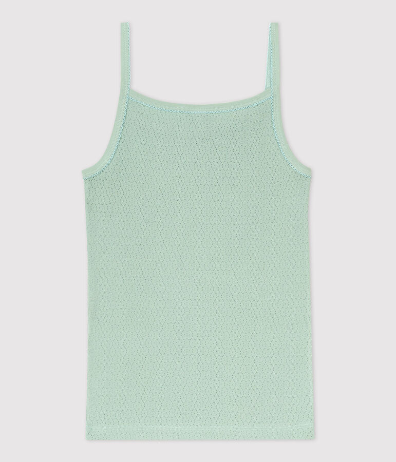 Chemise &agrave; bretelles L'ICONIQUE en coton Femme vert