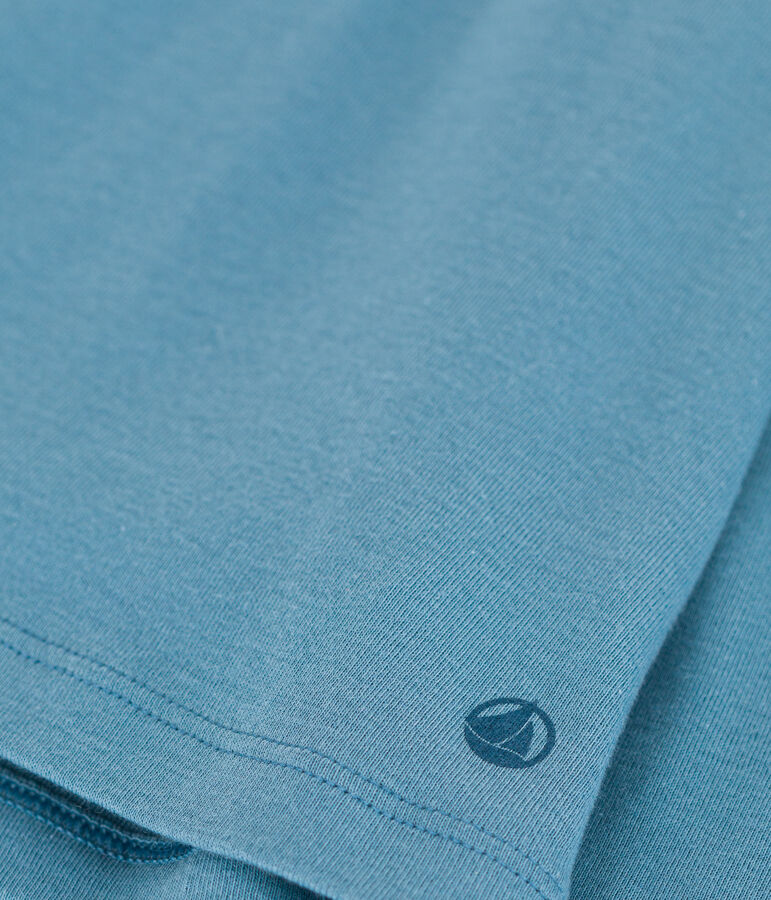 Blouse en coton enfant fille bleu POLOCHON