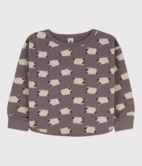Sweatshirt imprimé en molleton enfant fille / garçon BONGRIS/ MULTICO