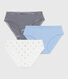 Lot de 3 culottes femme en coton