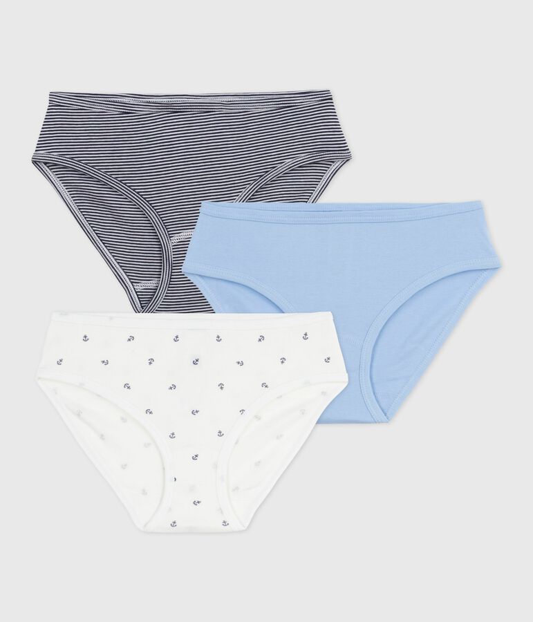 Lot de 3 culottes femme en coton multicouleur