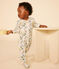 Pyjama imprimé  fleurs en coton bébé blanc AVALANCHE/ MULTICO