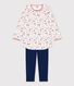 Chemise de nuit avec legging petite fille en coton biologique