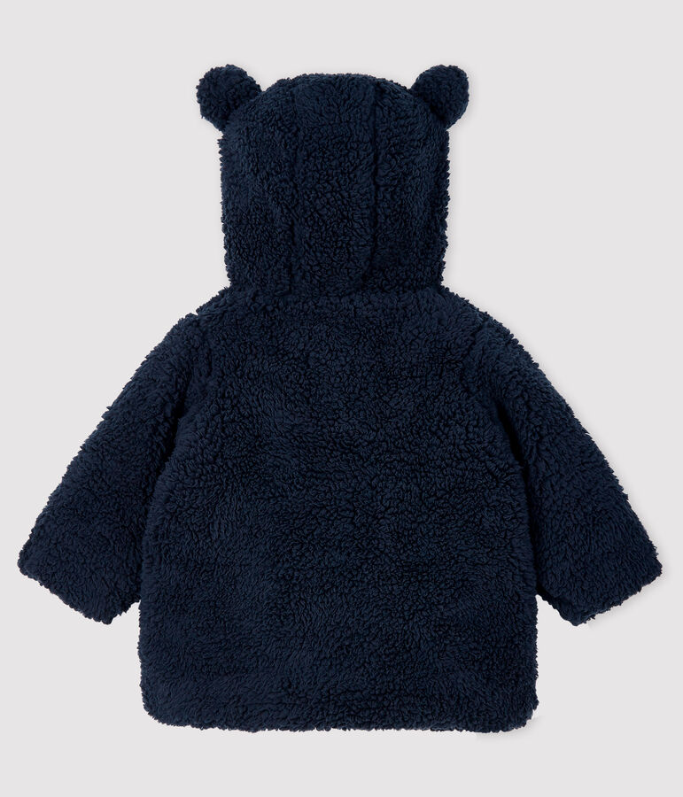 Manteau sherpa b&eacute;b&eacute; fille bleu