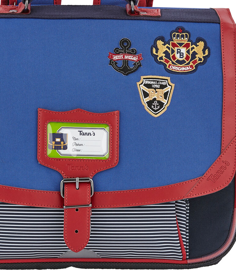 Cartable enfant Petit Bateau x Tann's bleu/rouge/blanc