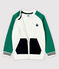Cardigan en molleton enfant garçon blanc MARSHMALLOW/blanc MULTICO