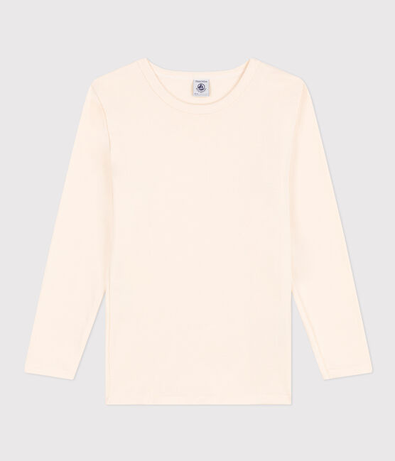 Tee Shirt manches longues en coton écru AVALANCHE