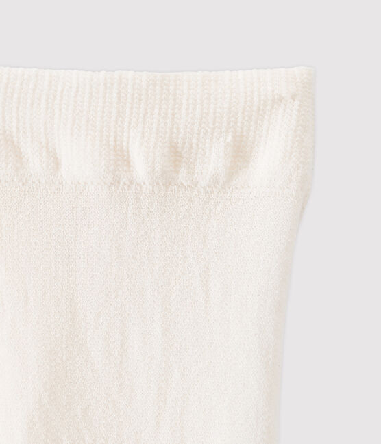 Collant enfant fille blanc COQUILLE
