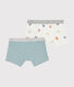 Lot de 2 boxers imprimé singe petit garçon