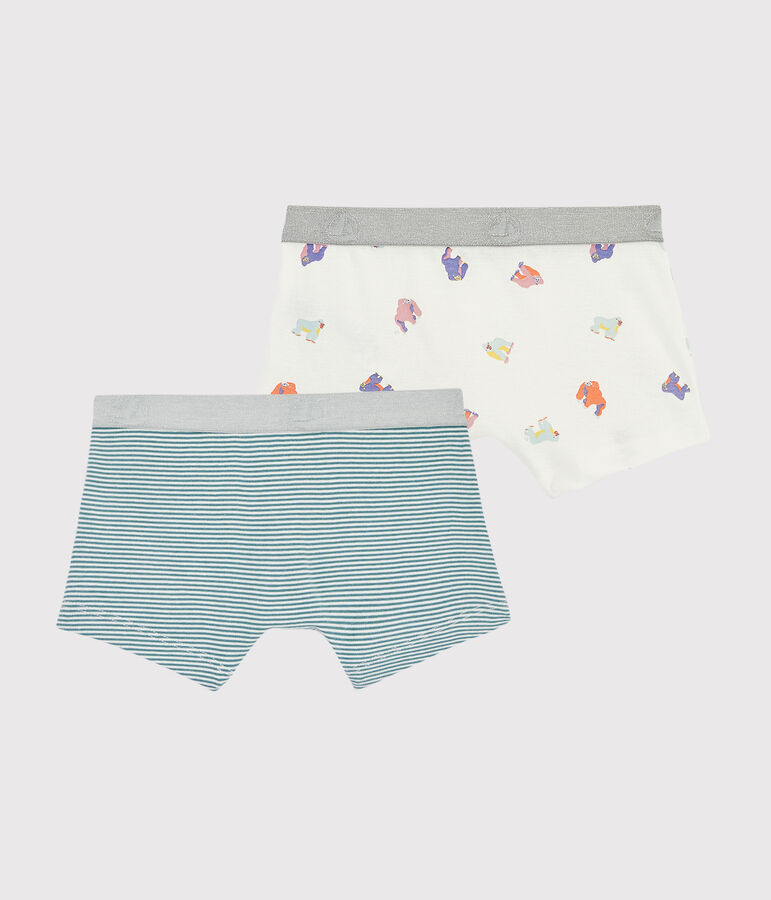 Lot de 2 boxers imprim&eacute; singe petit gar&ccedil;on variante 1