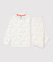 Pyjama imprimé lettres multicolores petit garçon en coton biologique blanc MARSHMALLOW/blanc MULTICO