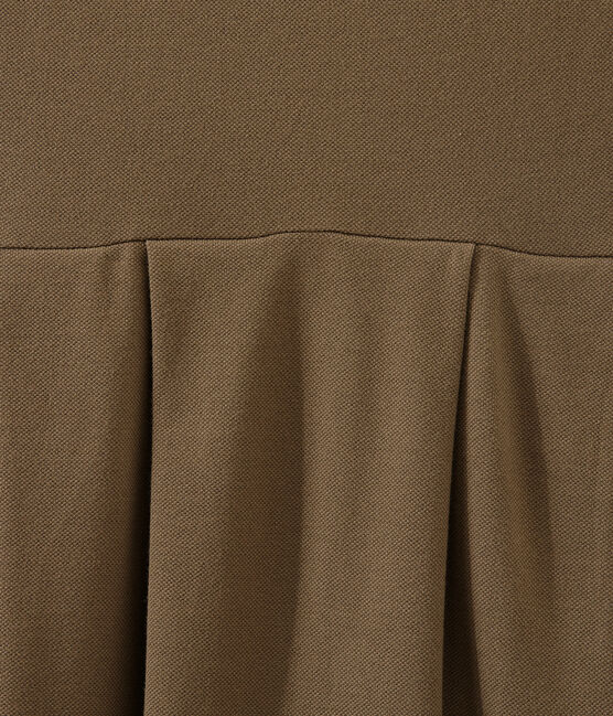 Robe femme inspirée du polo marron SHITAKE