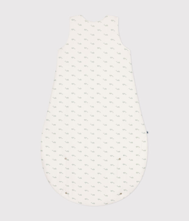 Gigoteuse en velours b&eacute;b&eacute; imprim&eacute; baleine TOG 3 blanc/vert