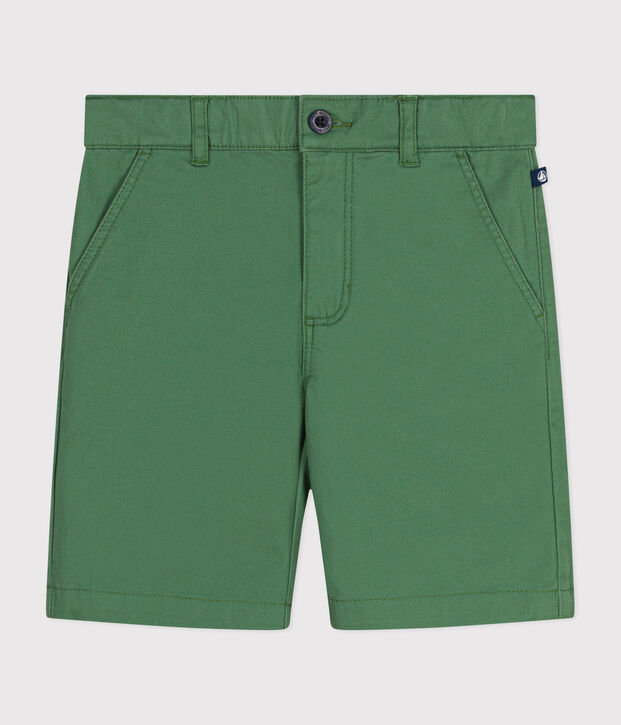 Short en serge enfant gar&ccedil;on vert