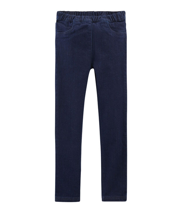 Jean slim stretch enfant fille bleu