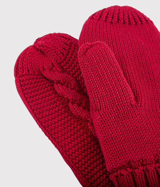Moufles enfant fille-garçon rouge TERKUIT