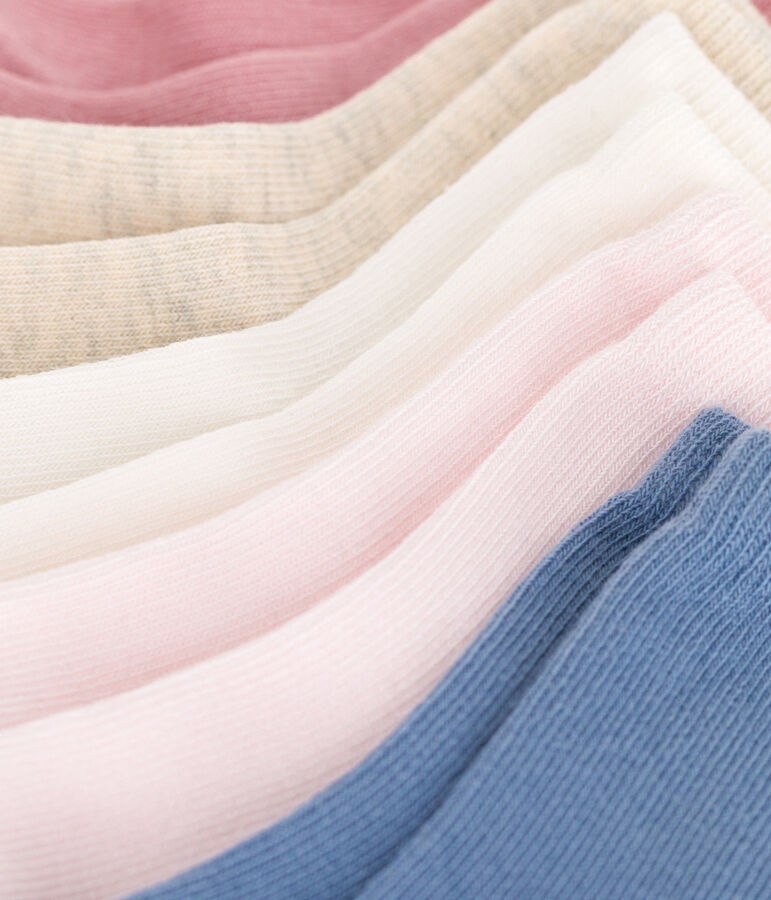 5 paires de chaussettes b&eacute;b&eacute; en coton unies variante 2