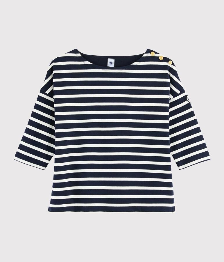 Marini&egrave;re volant&eacute;e Femme bleu/blanc