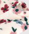 Manteau b&eacute;b&eacute; ouatin&eacute; en sherpa imprim&eacute;e fleurs &eacute;cru/multicouleur
