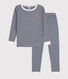 Pyjama ajusté milleraies en coton enfant