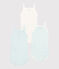 Lot de 3 bodies à bretelles bleu vichy bébé fille variante 1