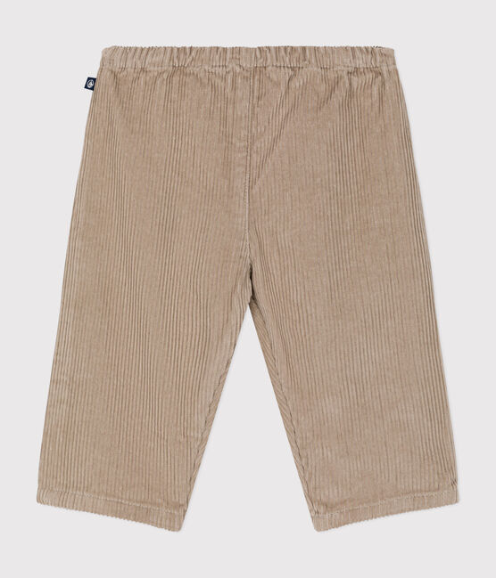 Pantalon en velours bébé HUITRE