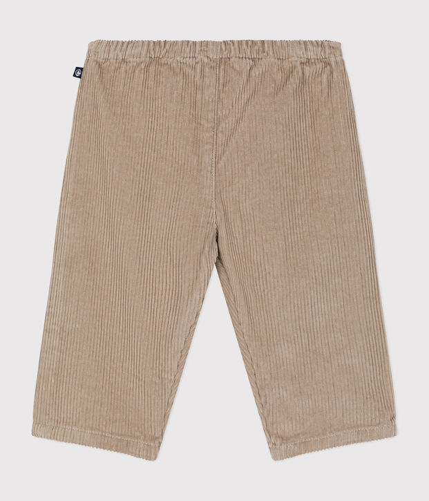 Pantalon en velours b&eacute;b&eacute; beige