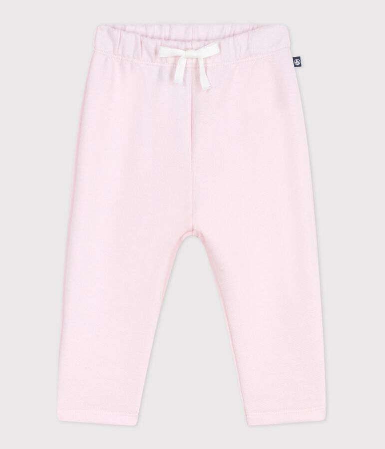 Pantalon de jogging b&eacute;b&eacute; en coton uni rose BARELY
