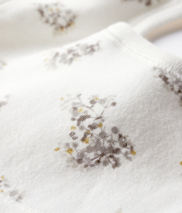 Bavoir naissance blanc/multicouleur