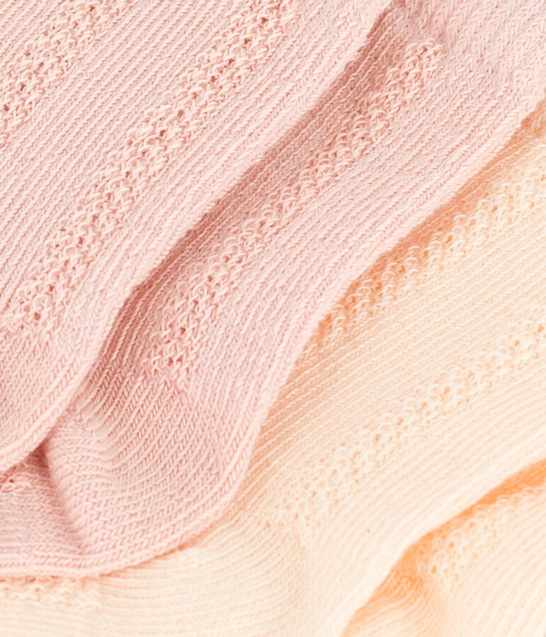 Lot de 2 paires de chaussettes unies en jersey de coton b&eacute;b&eacute; variante 1