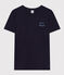 Tee-shirt Le Droit col rond en coton femme bleu SMOKING