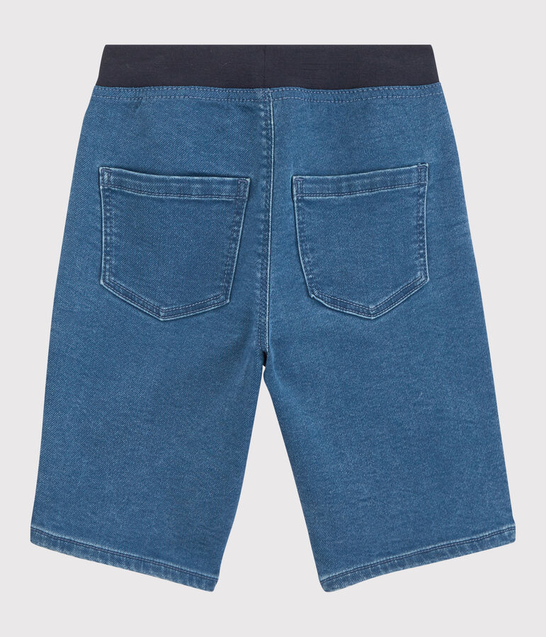 Bermuda denim responsable enfant gar&ccedil;on bleu