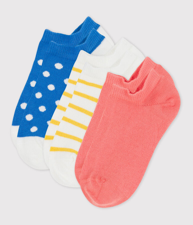 Lot de 3 paires de chaussettes enfant fille multicouleur
