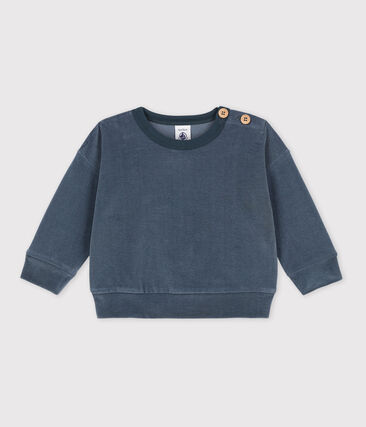 PETIT BATEAU - Sweatshirt bébé en velours