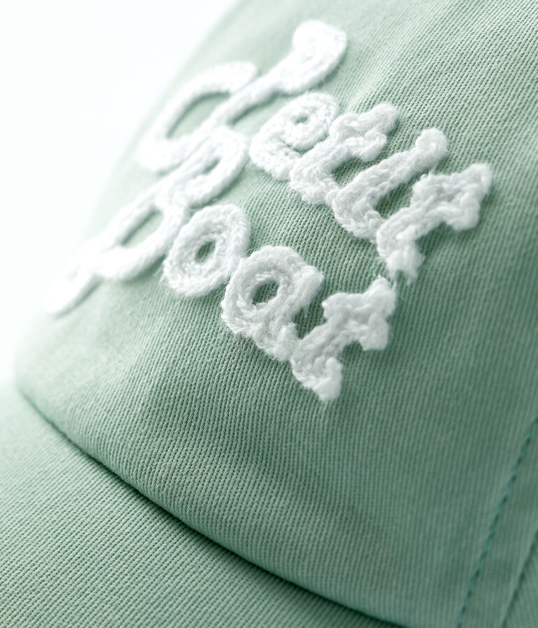 Casquette &agrave; broderie b&eacute;b&eacute;. vert