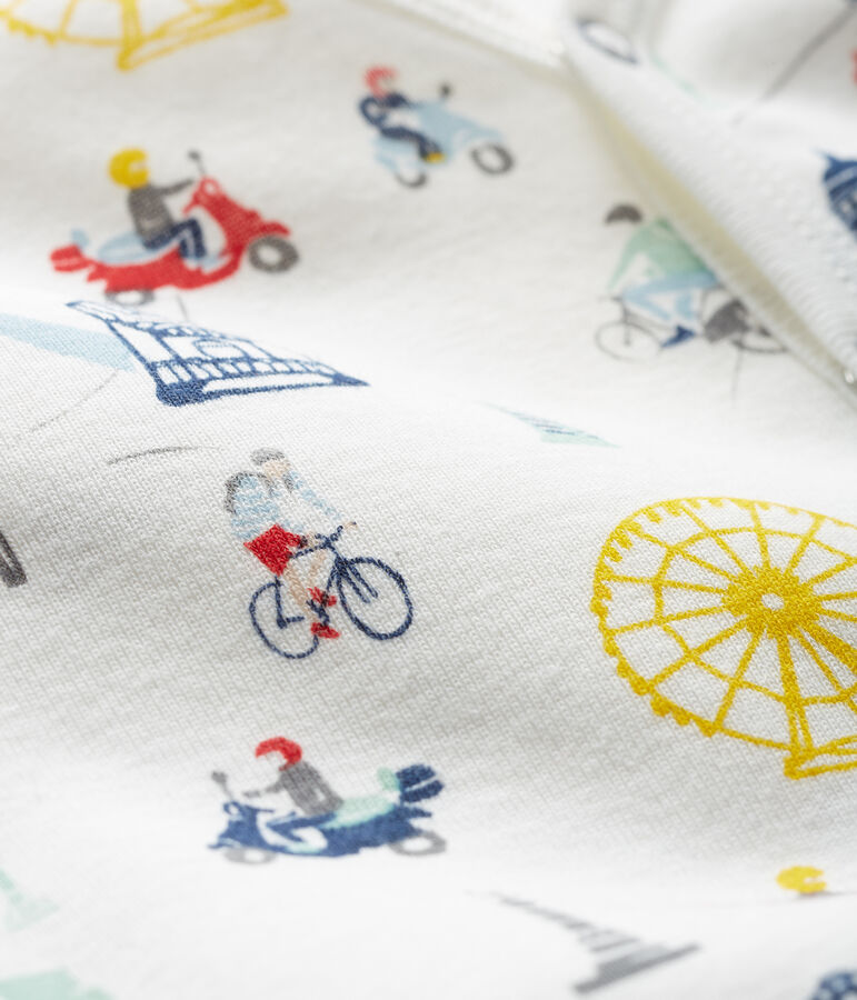 Dors bien b&eacute;b&eacute; gar&ccedil;on en c&ocirc;te blanc/multicouleur