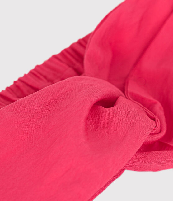 Bandeau en toile uni enfant rose GLOSS