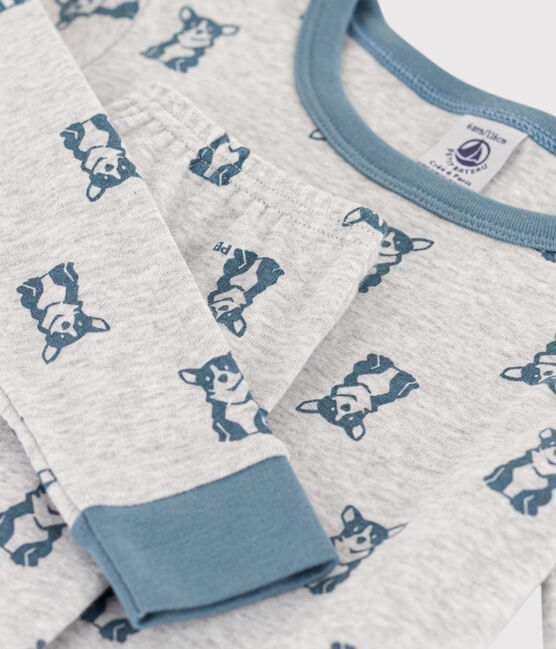 Pyjama ajusté chien en coton gris POUSSIERE/ ROVER