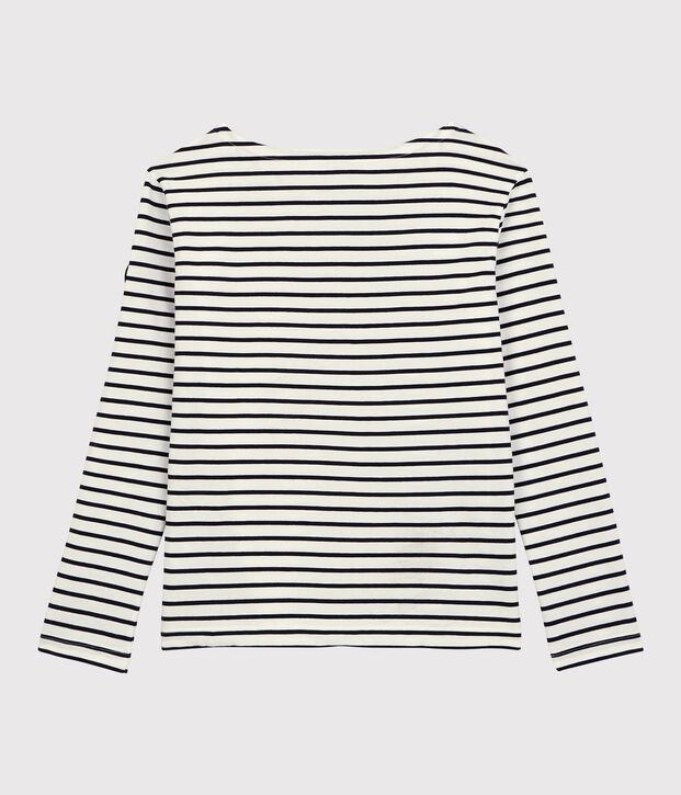 Marini&egrave;re l&eacute;g&egrave;re en coton Femme blanc/bleu