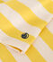 Tee-shirt rayé en jersey flammé enfant fille jaune NECTAR/ AVALANCHE